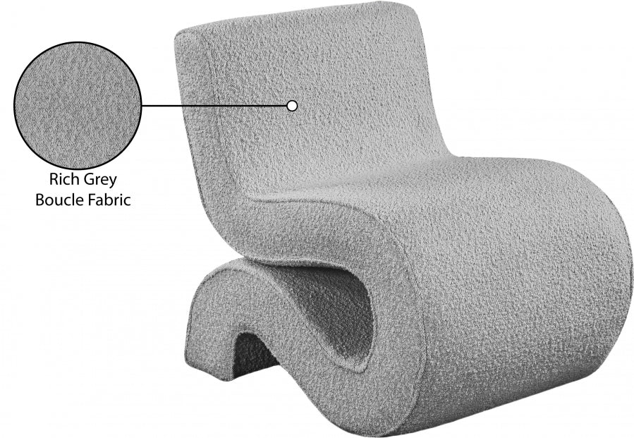Fauteuil d'appoint rembourré en chenille Vivi