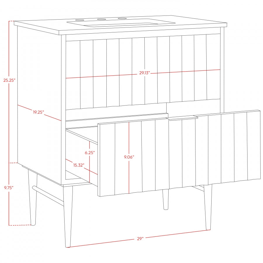Meuble-lavabo mural pour salle de bain avec lavabo inclus
