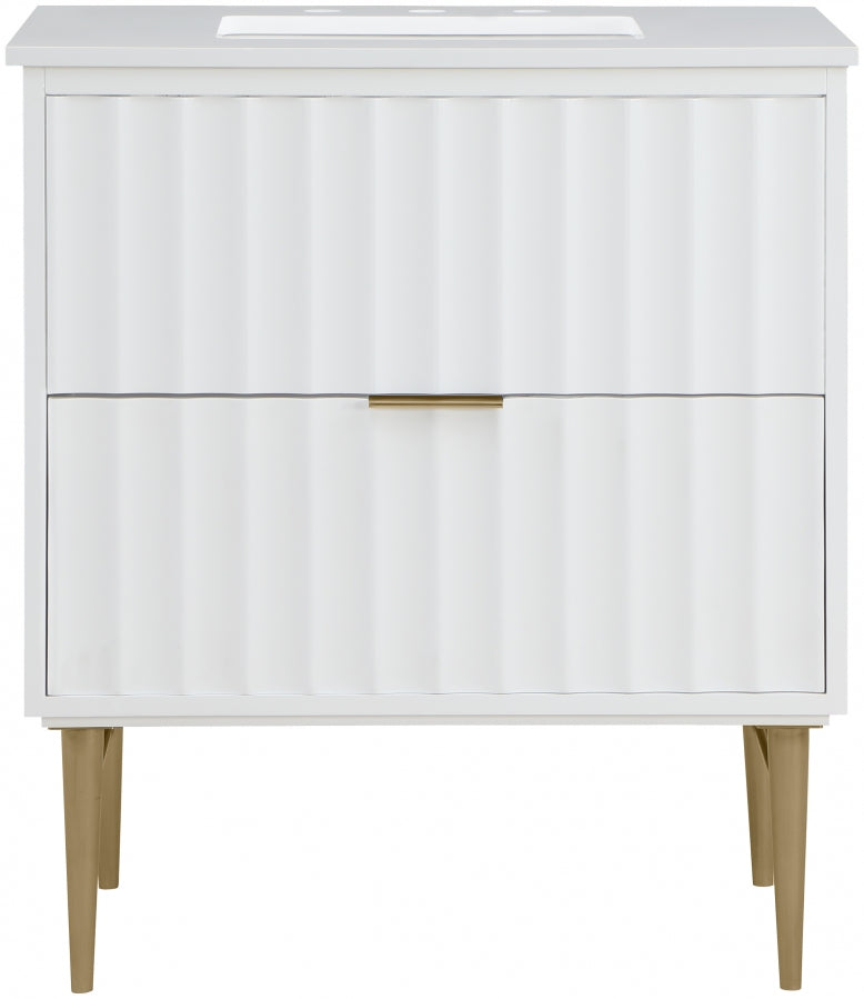 Meuble-lavabo mural pour salle de bain avec lavabo inclus