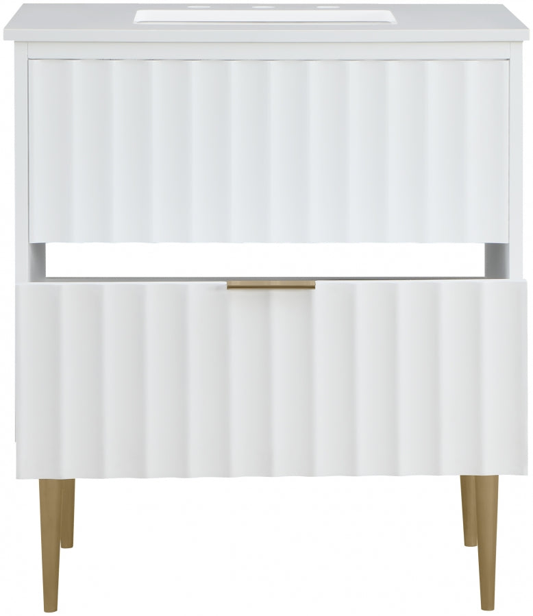 Meuble-lavabo mural pour salle de bain avec lavabo inclus