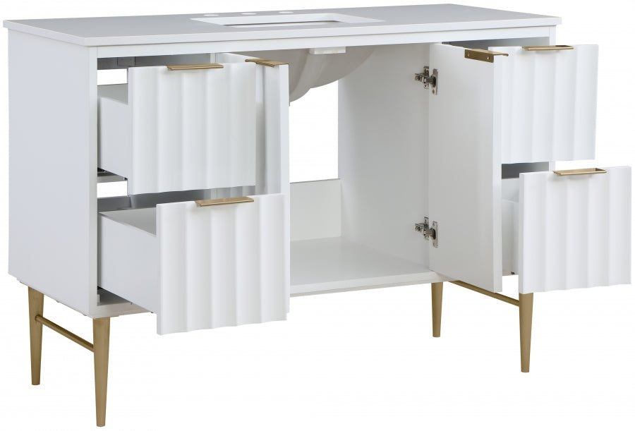 Meuble-lavabo mural pour salle de bain avec lavabo inclus