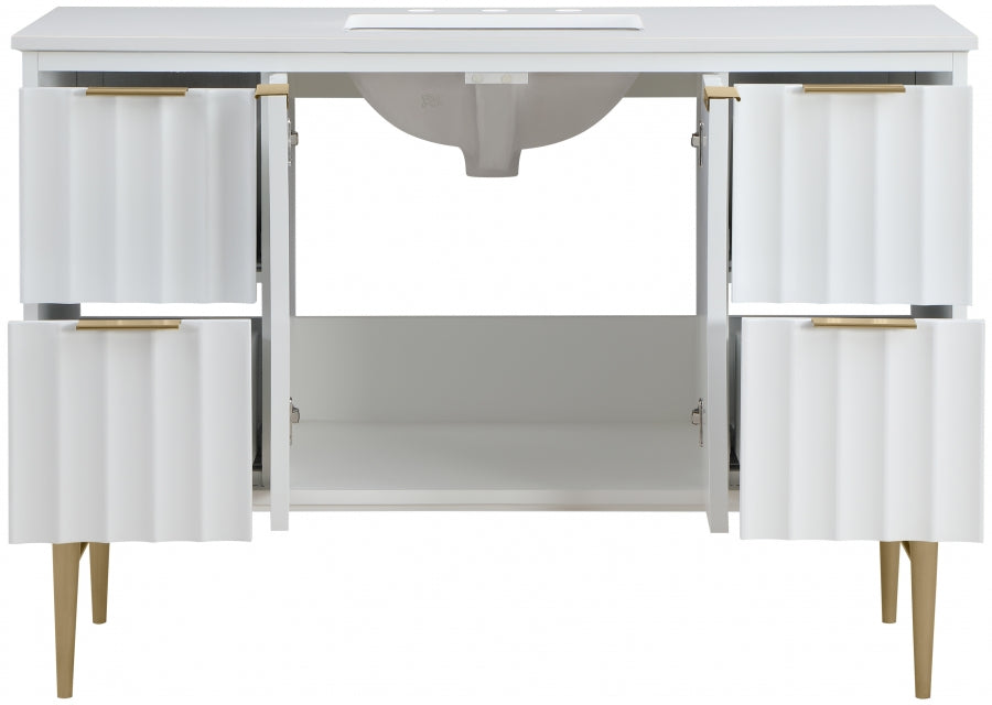 Meuble-lavabo mural pour salle de bain avec lavabo inclus
