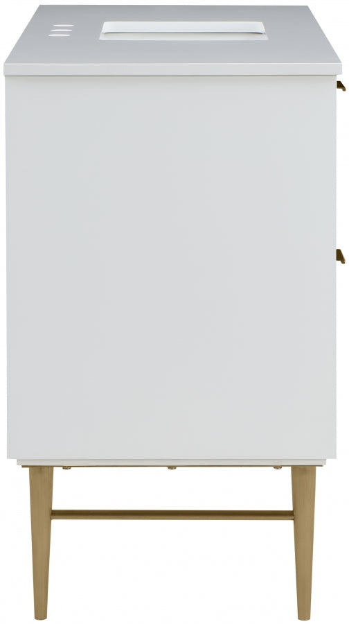 Meuble-lavabo mural pour salle de bain avec lavabo inclus