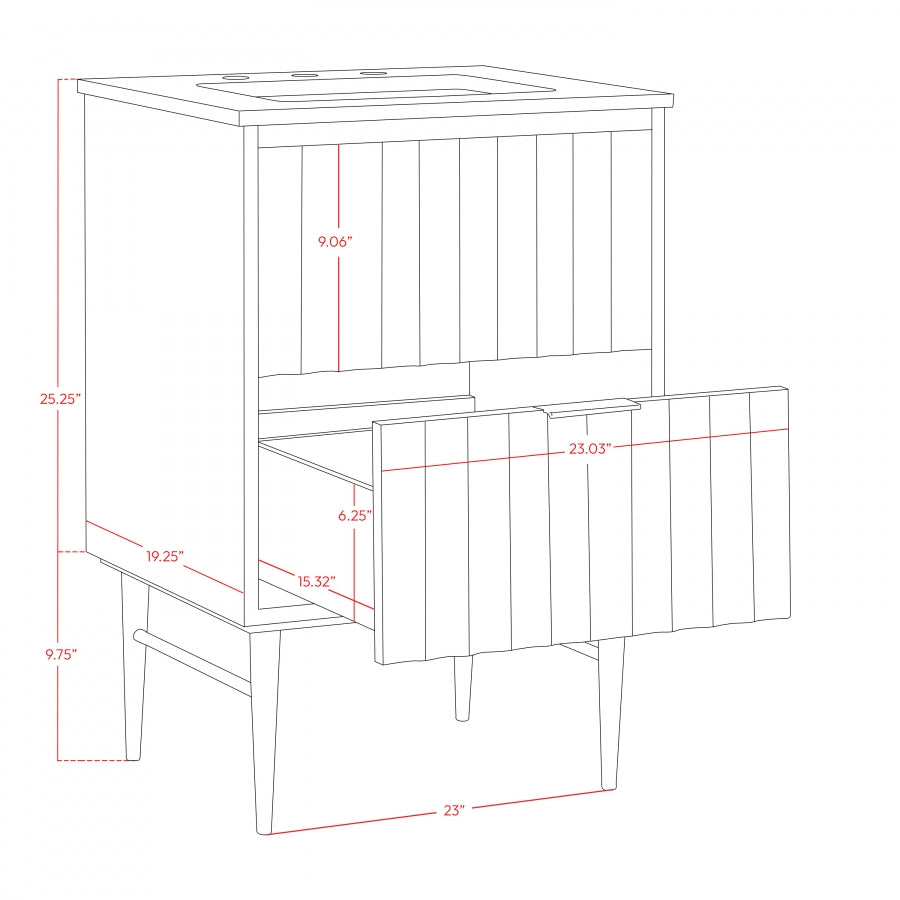 Meuble-lavabo mural pour salle de bain avec lavabo inclus