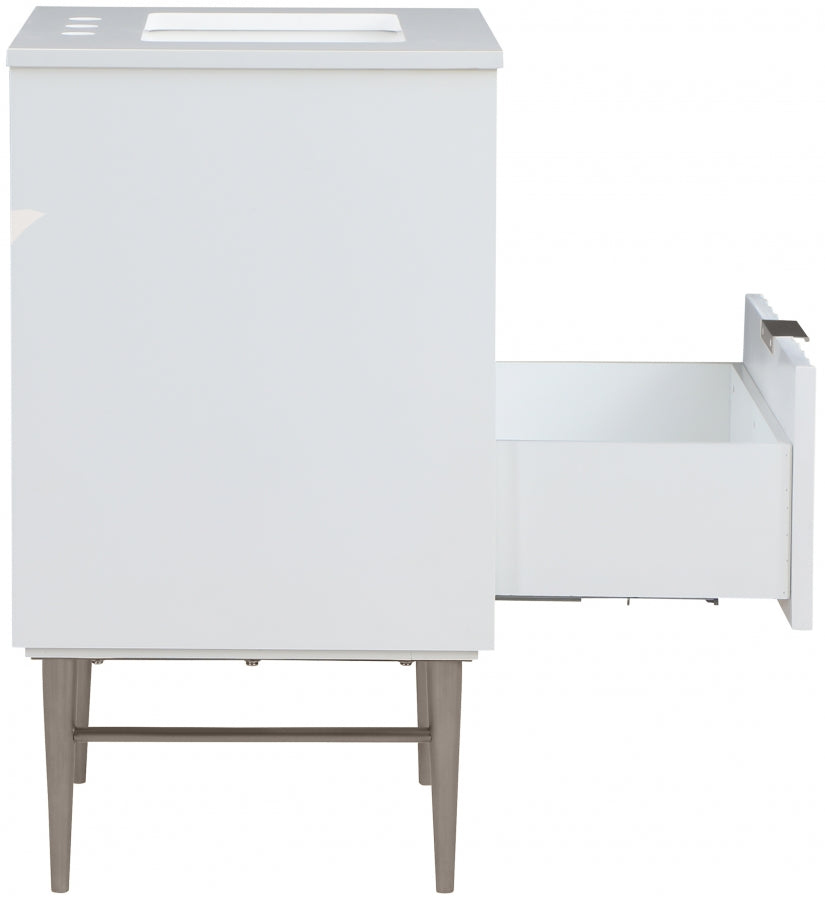 Meuble-lavabo mural pour salle de bain avec lavabo inclus