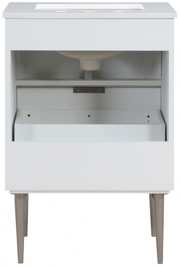 Meuble-lavabo mural pour salle de bain avec lavabo inclus