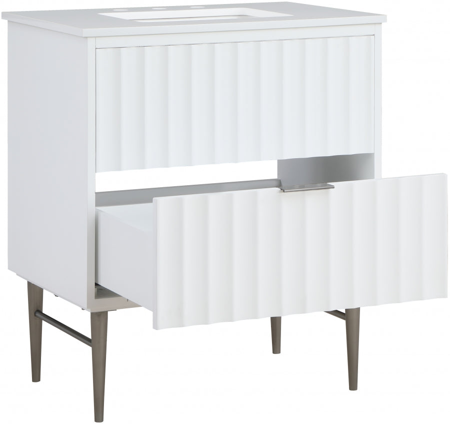 Meuble-lavabo mural pour salle de bain avec lavabo inclus