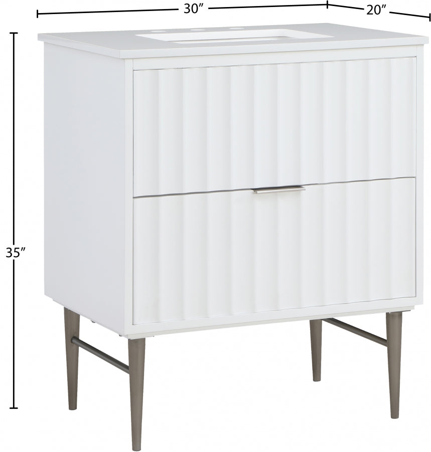 Meuble-lavabo mural pour salle de bain avec lavabo inclus