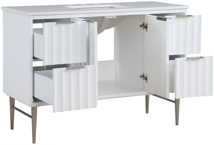 Meuble-lavabo mural pour salle de bain avec lavabo inclus