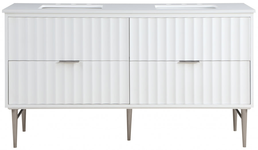 Meuble-lavabo mural pour salle de bain avec lavabo inclus