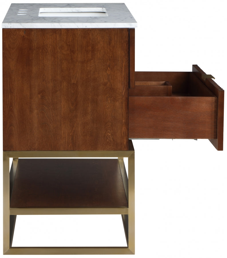 Meuble-lavabo mural pour salle de bain avec lavabo inclus