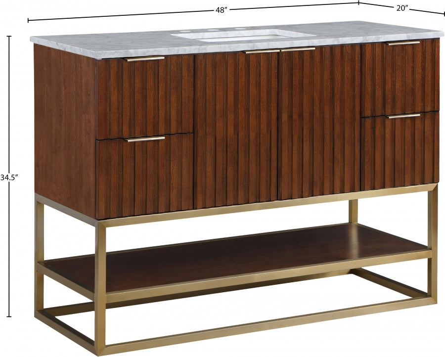 Meuble-lavabo mural pour salle de bain avec lavabo inclus