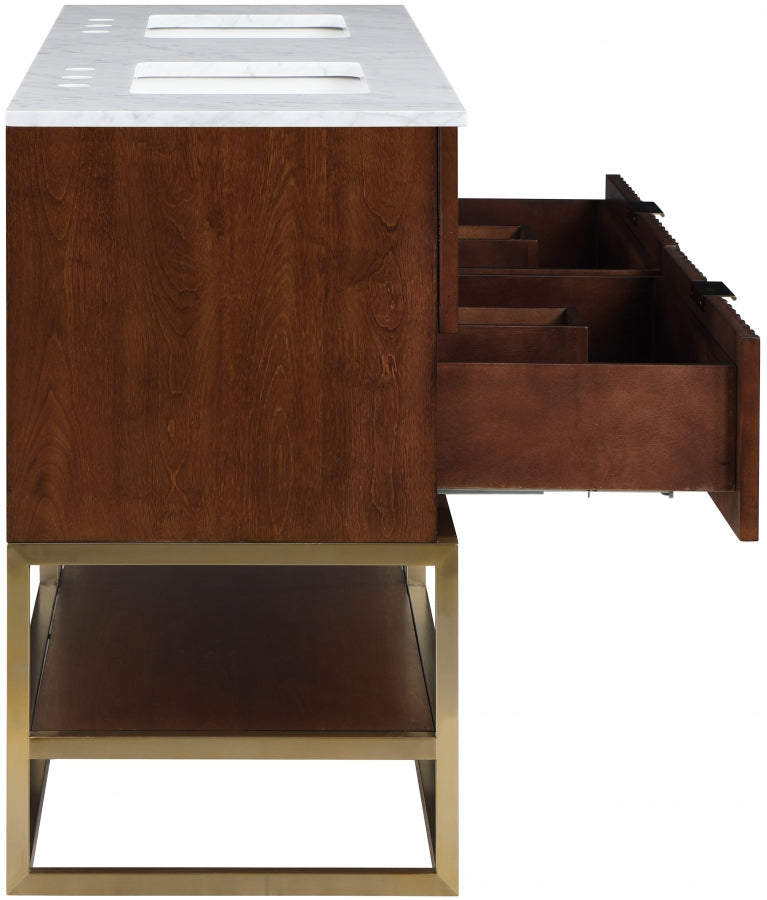 Meuble-lavabo mural pour salle de bain avec lavabo inclus