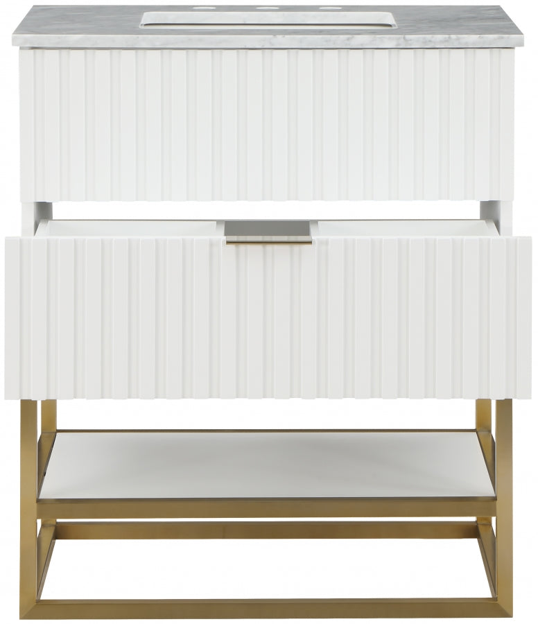 Meuble-lavabo mural pour salle de bain avec lavabo inclus