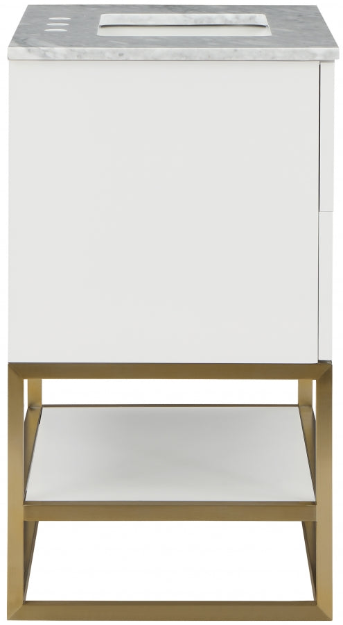 Meuble-lavabo mural pour salle de bain avec lavabo inclus