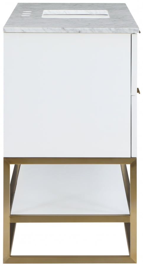 Meuble-lavabo mural pour salle de bain avec lavabo inclus