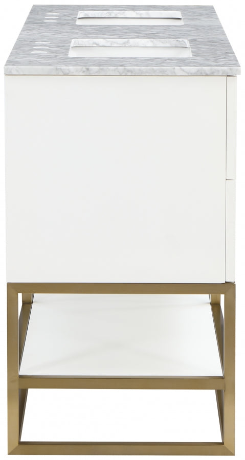 Meuble-lavabo mural pour salle de bain avec lavabo inclus