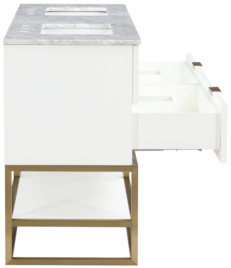 Meuble-lavabo mural pour salle de bain avec lavabo inclus