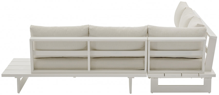 Maldives 102" Water Resistant Fabric Upholstered Outdoor Patio Modular Sectional