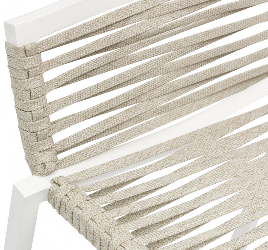 Maldives Mesh And Rope Fabric Outdoor Patio Bar Stool