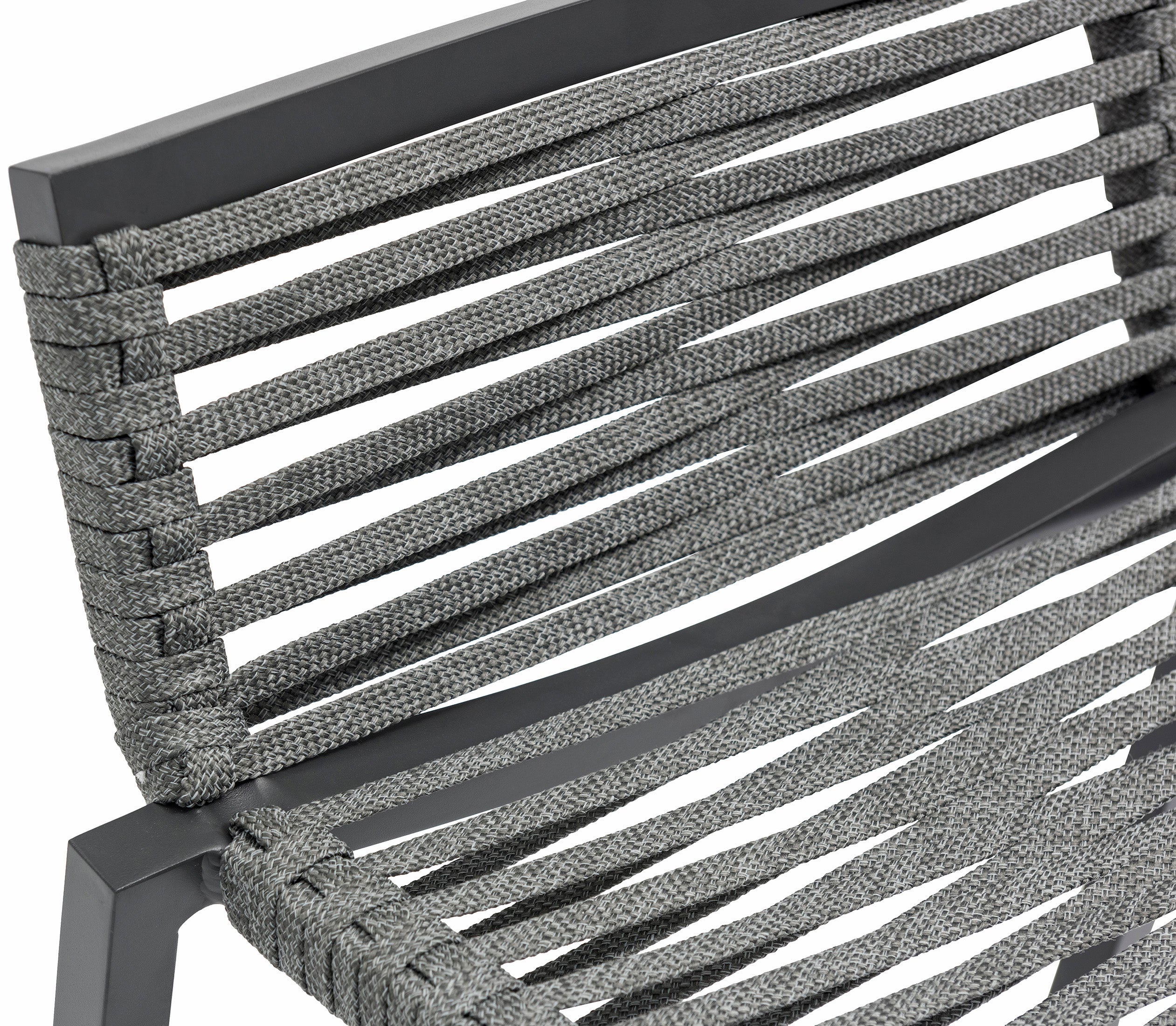 Maldives Mesh And Rope Fabric Outdoor Patio Bar Stool