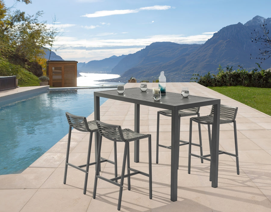Maldives Mesh And Rope Fabric Outdoor Patio Bar Stool