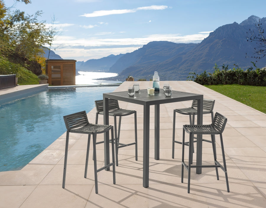 Maldives Aluminum Outdoor Patio Square Bar Table