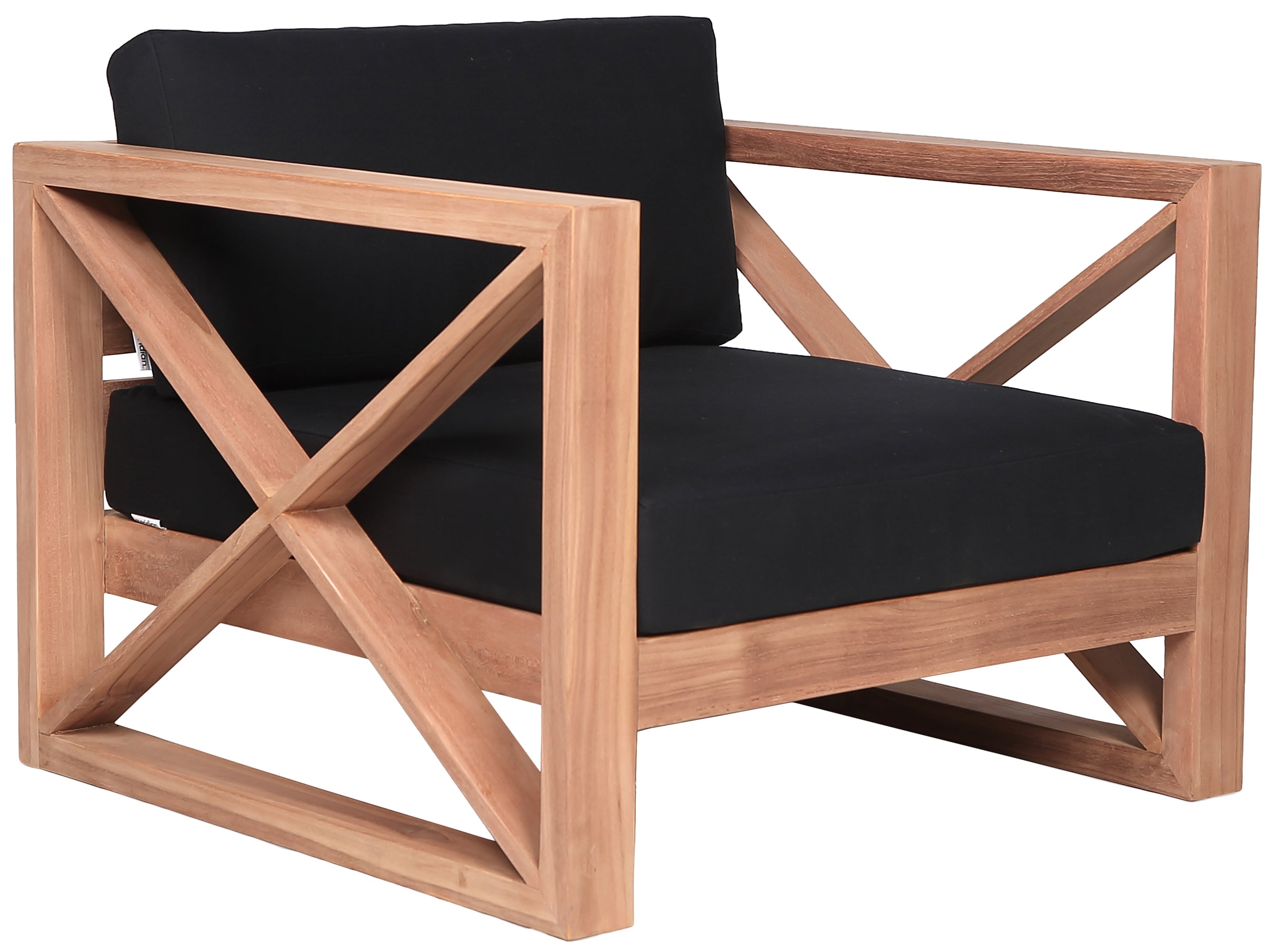 Chaise d'appoint d'extérieur en tissu résistant à l'eau Anguilla