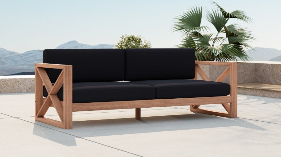 Anguilla Water Resistant Fabric Upholsetered Outdoor Patio Sofa