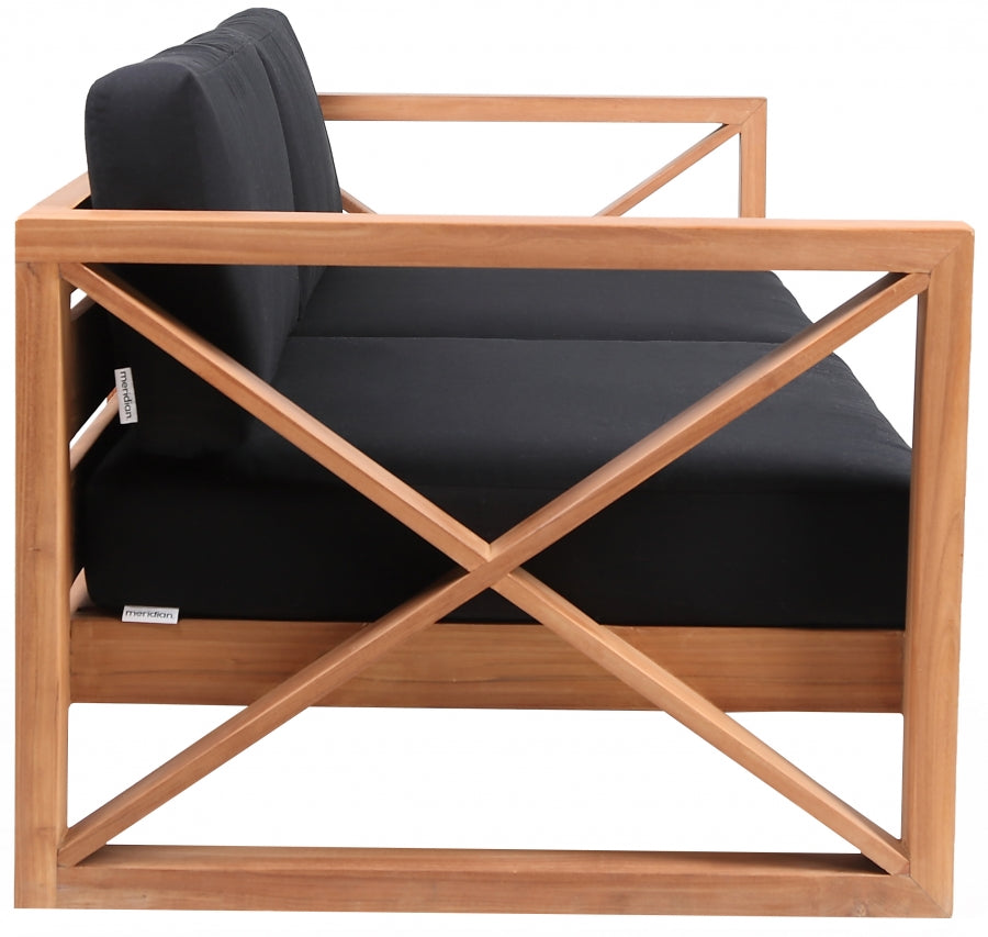 Chaise longue en tissu Orian Teddy