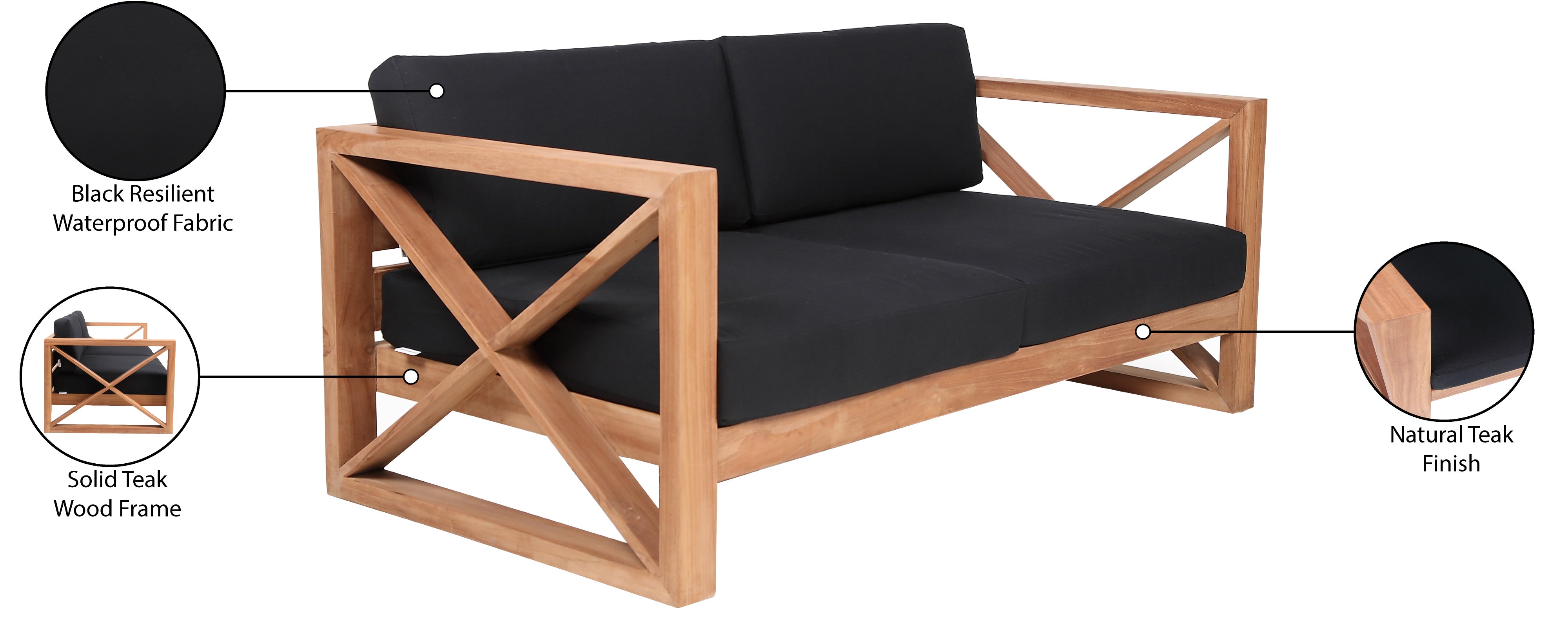 Chaise longue en tissu Orian Teddy