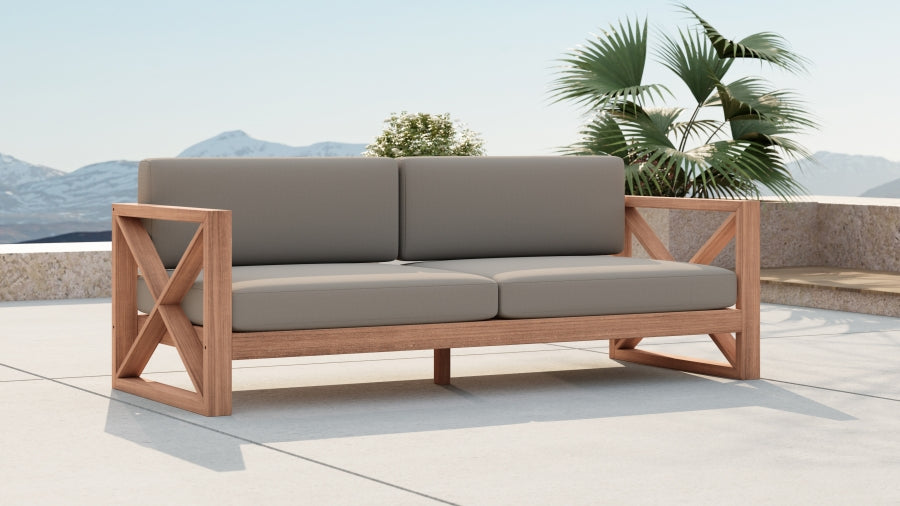 Chaise longue en tissu Orian Teddy