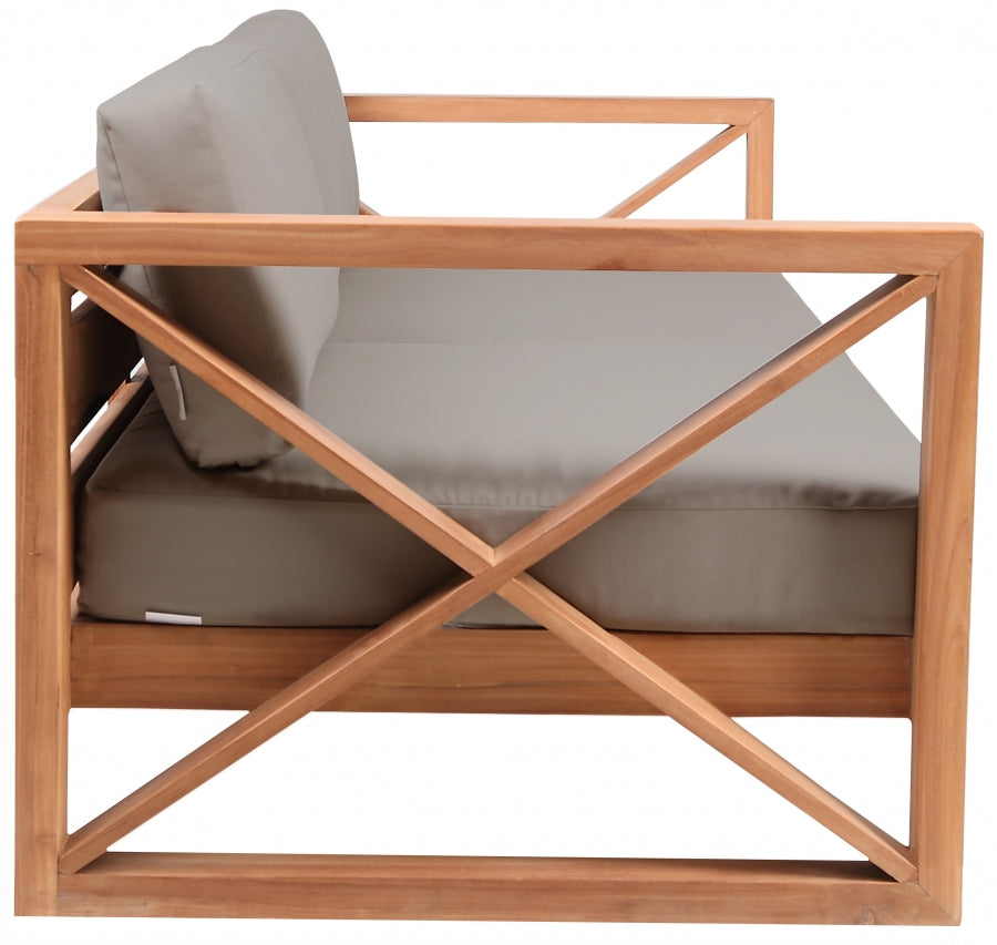 Chaise longue en tissu Orian Teddy