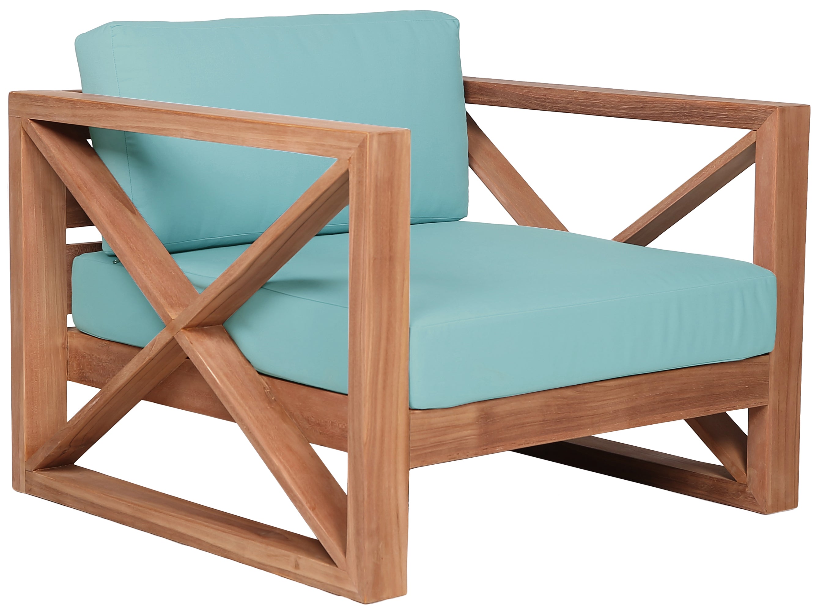 Chaise d'appoint d'extérieur en tissu résistant à l'eau Anguilla