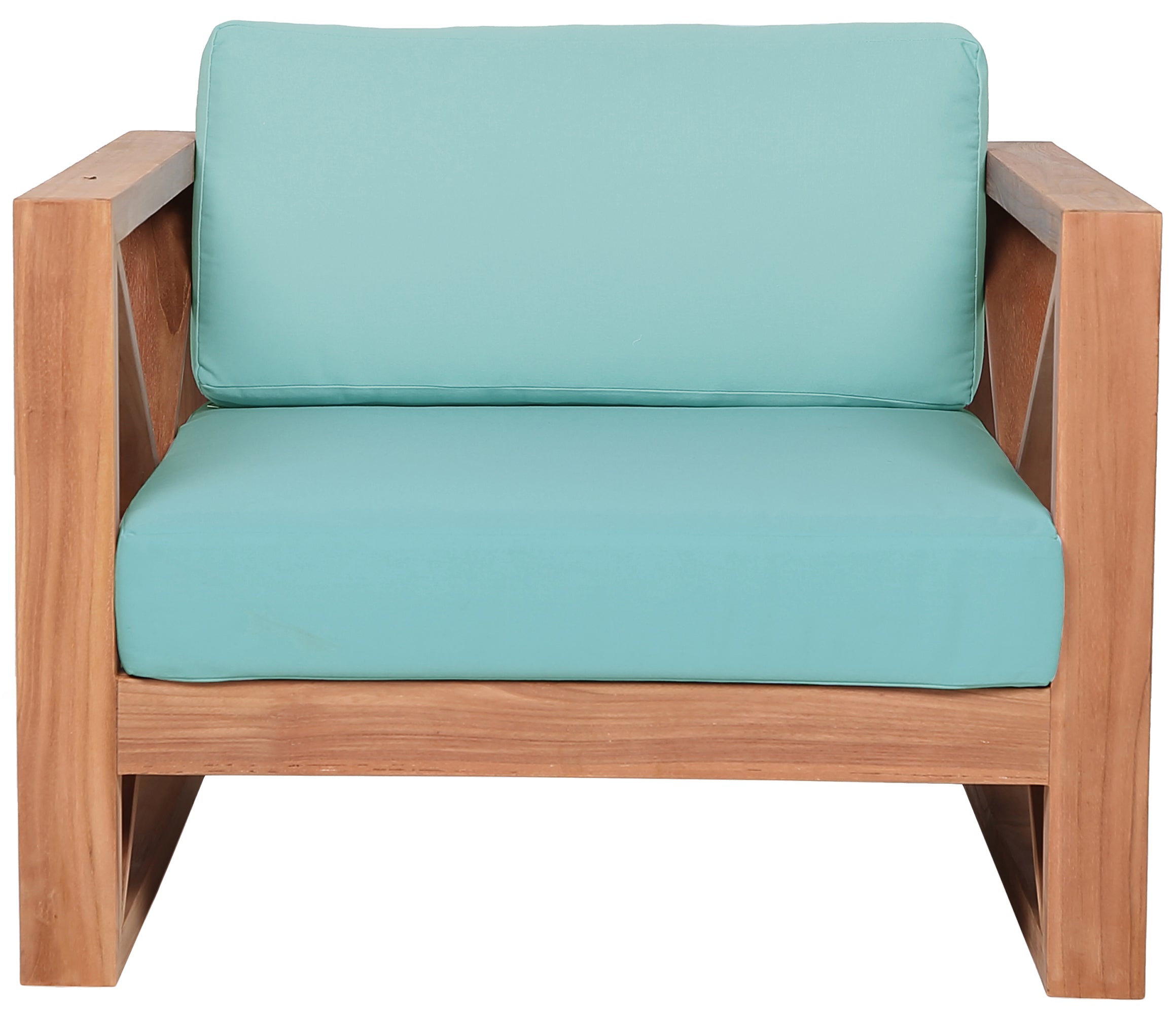 Chaise d'appoint d'extérieur en tissu résistant à l'eau Anguilla
