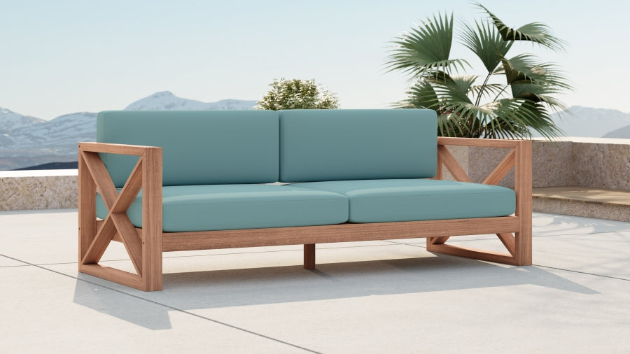 Chaise longue en tissu Orian Teddy