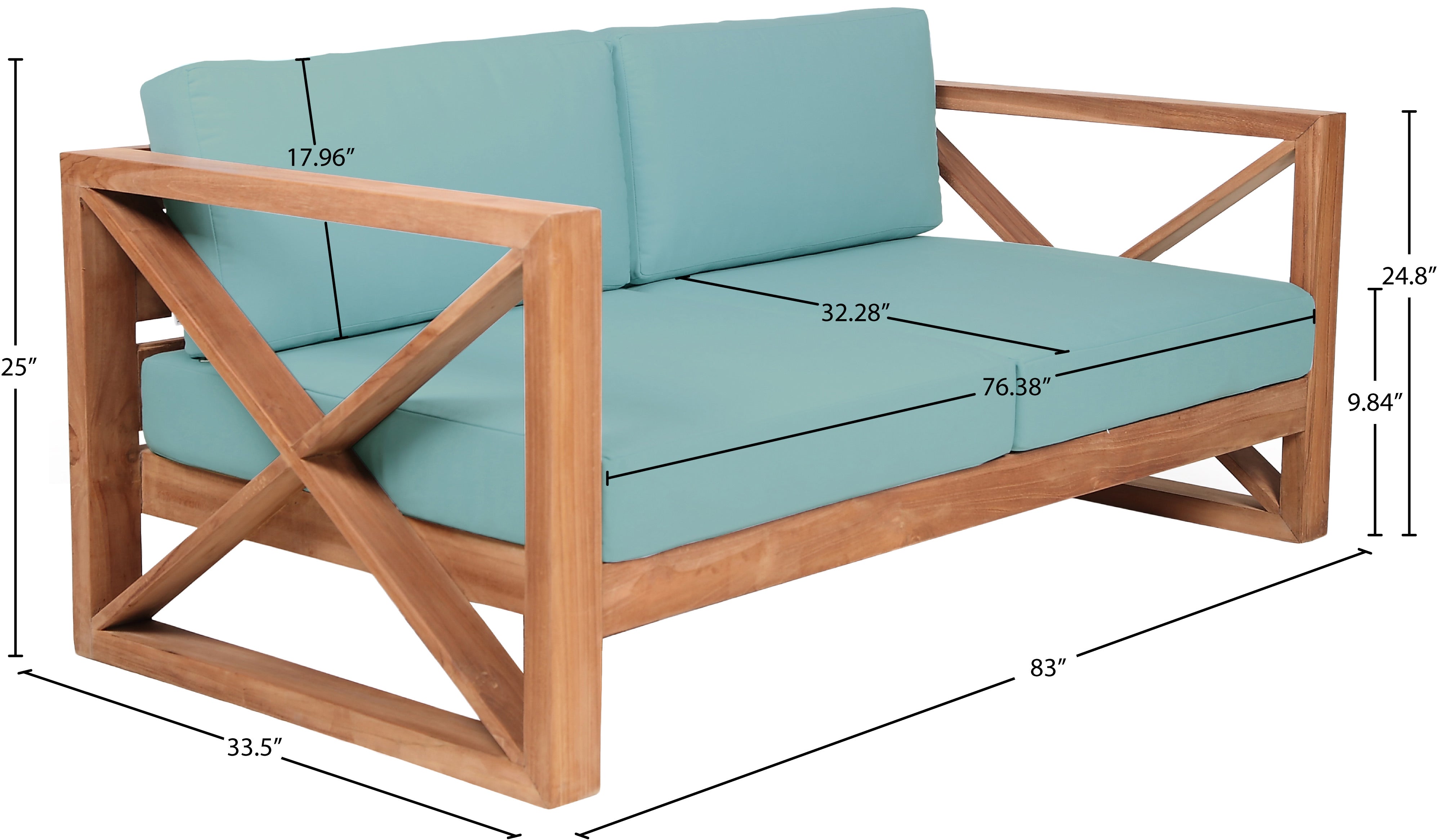Chaise longue en tissu Orian Teddy