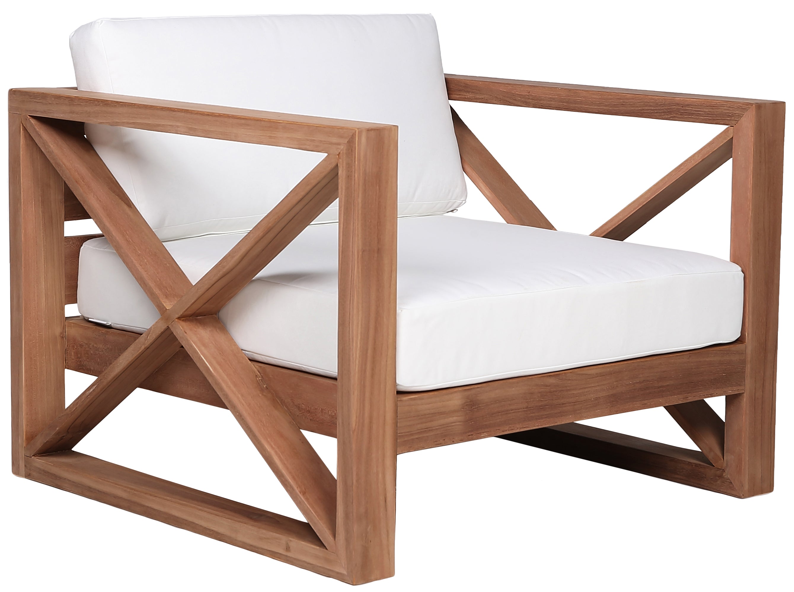 Chaise d'appoint d'extérieur en tissu résistant à l'eau Anguilla