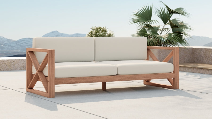 Chaise longue en tissu Orian Teddy