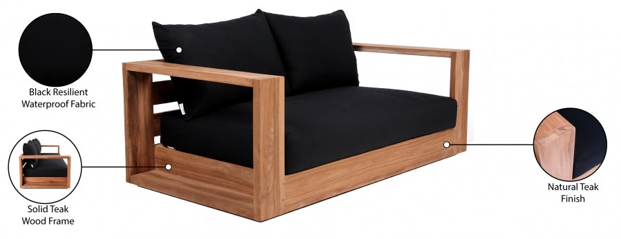 Chaise longue en tissu Orian Teddy