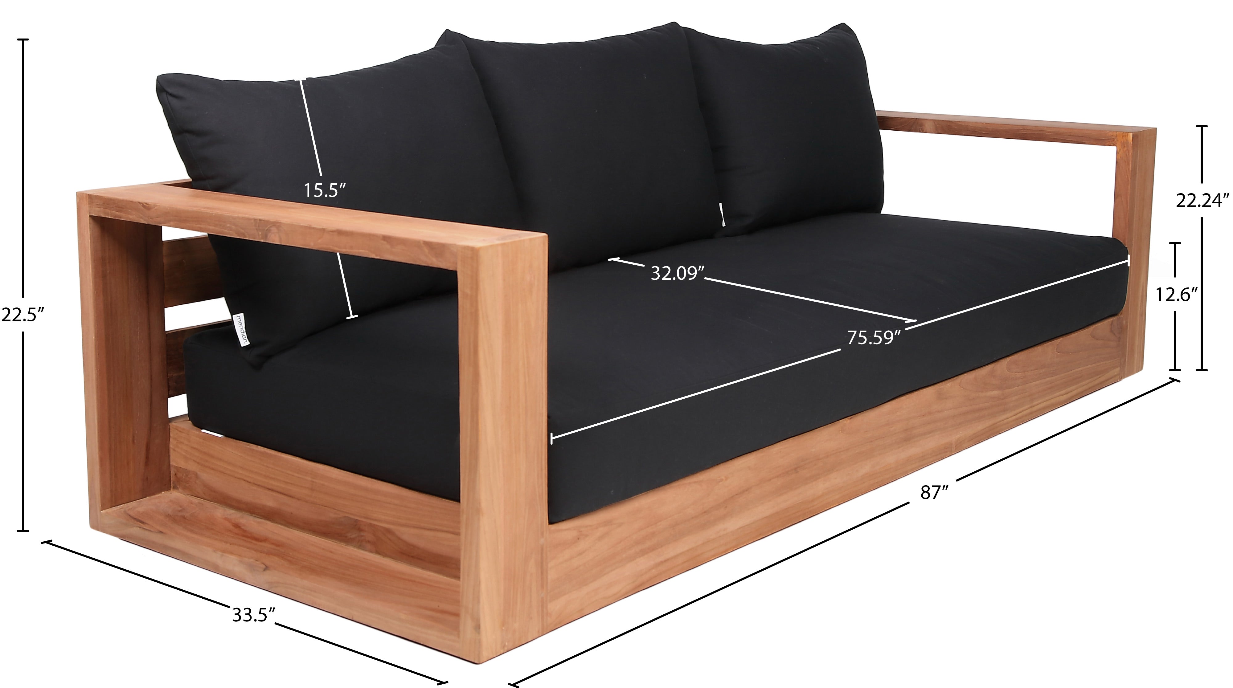 Chaise longue en tissu Orian Teddy