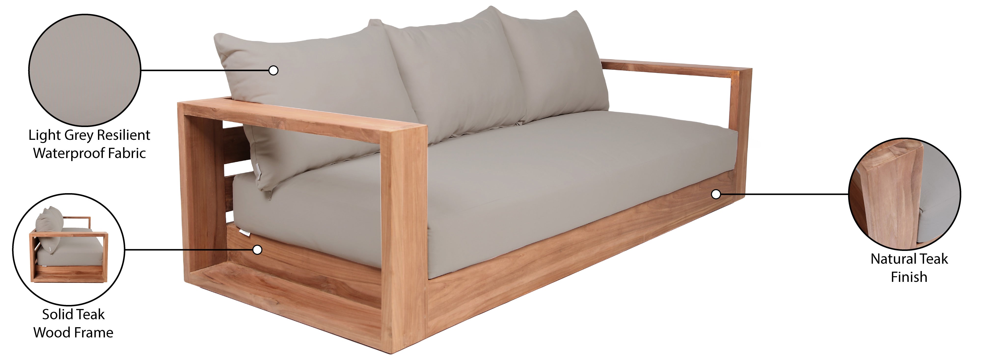 Chaise longue en tissu Orian Teddy