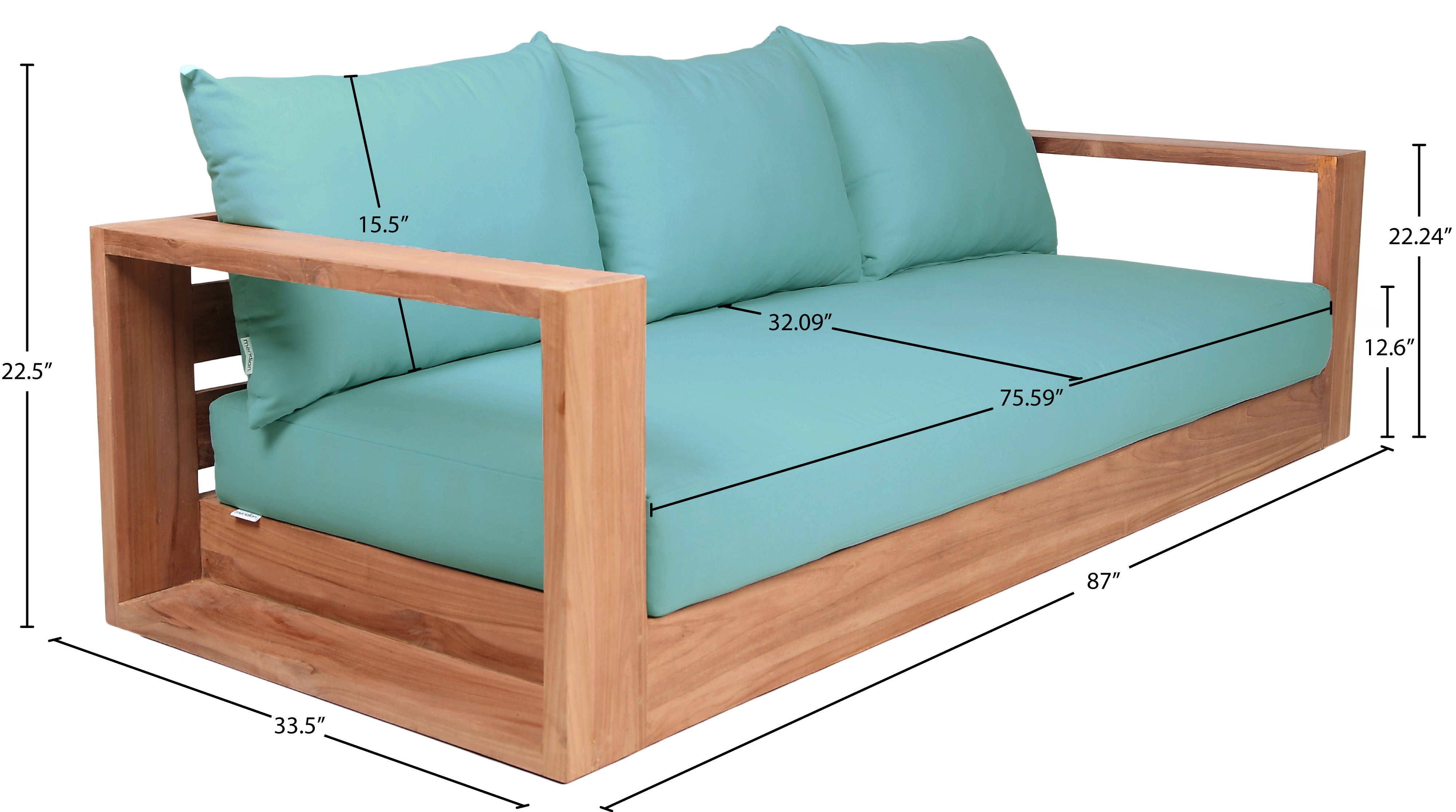 Chaise longue en tissu Orian Teddy