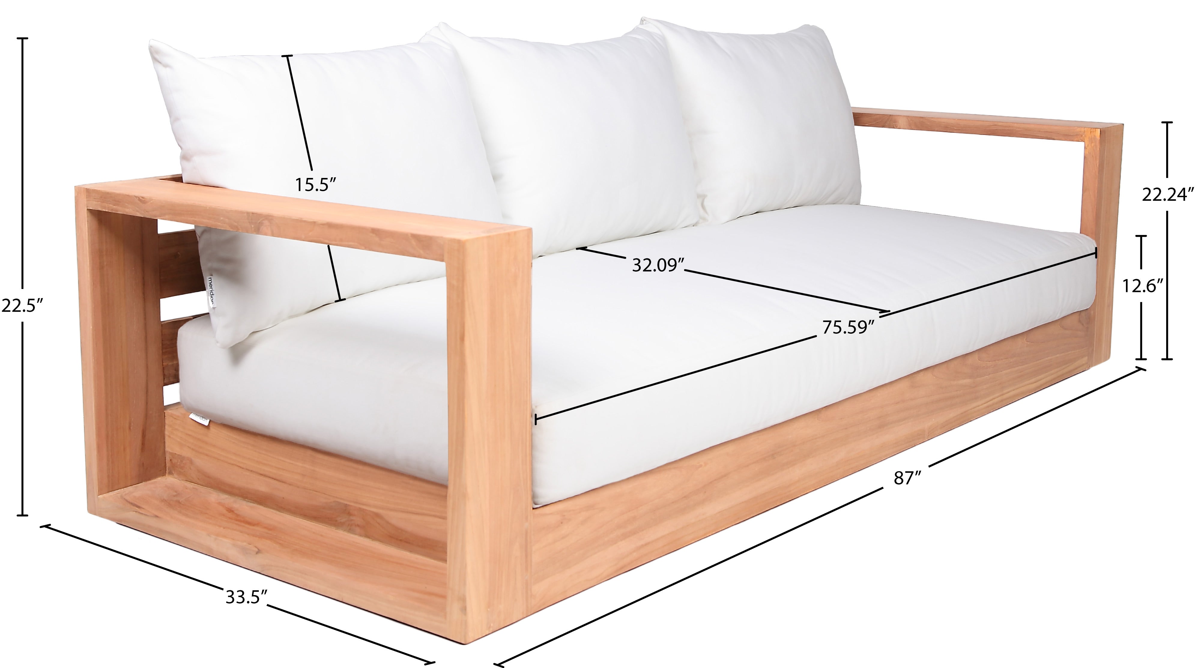 Chaise longue en tissu Orian Teddy