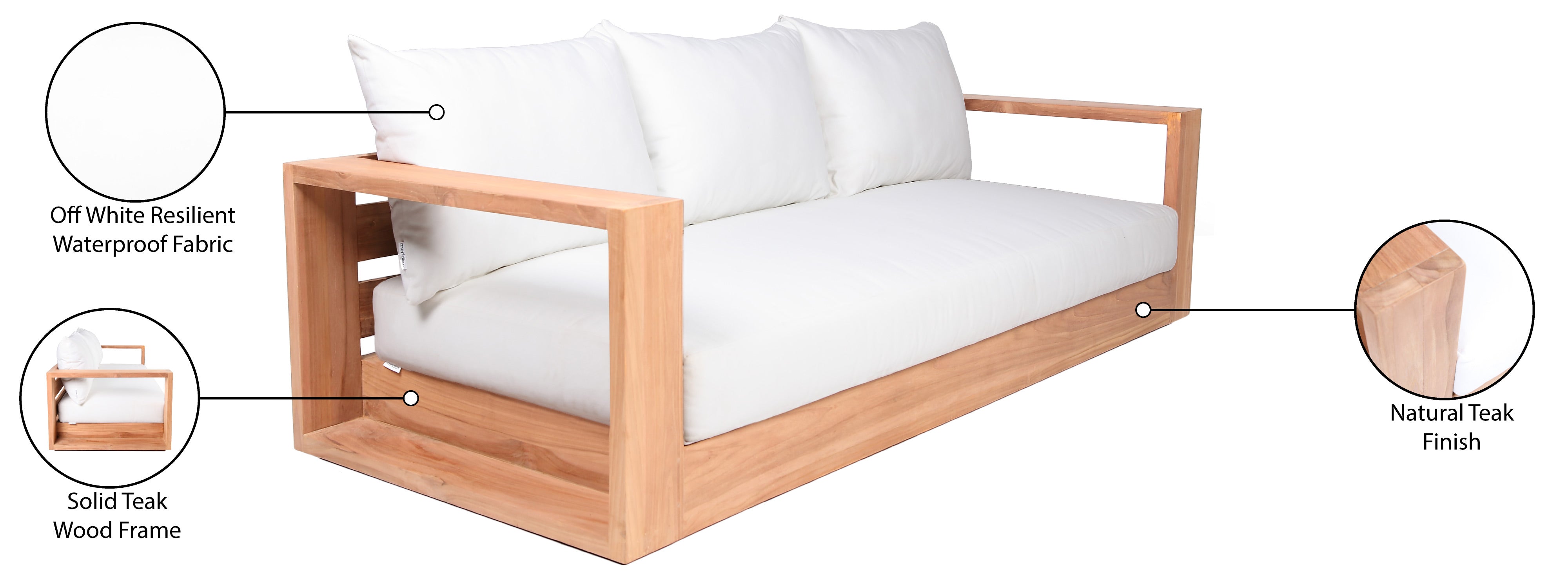 Chaise longue en tissu Orian Teddy