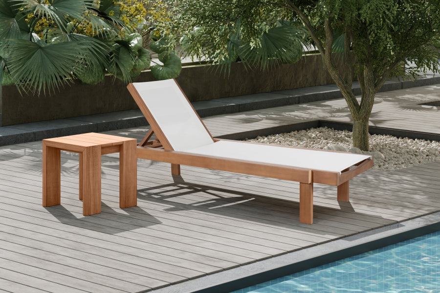 Tulum Water Resistant Mesh Fabric Outdoor Patio Chaise Lounge Chair