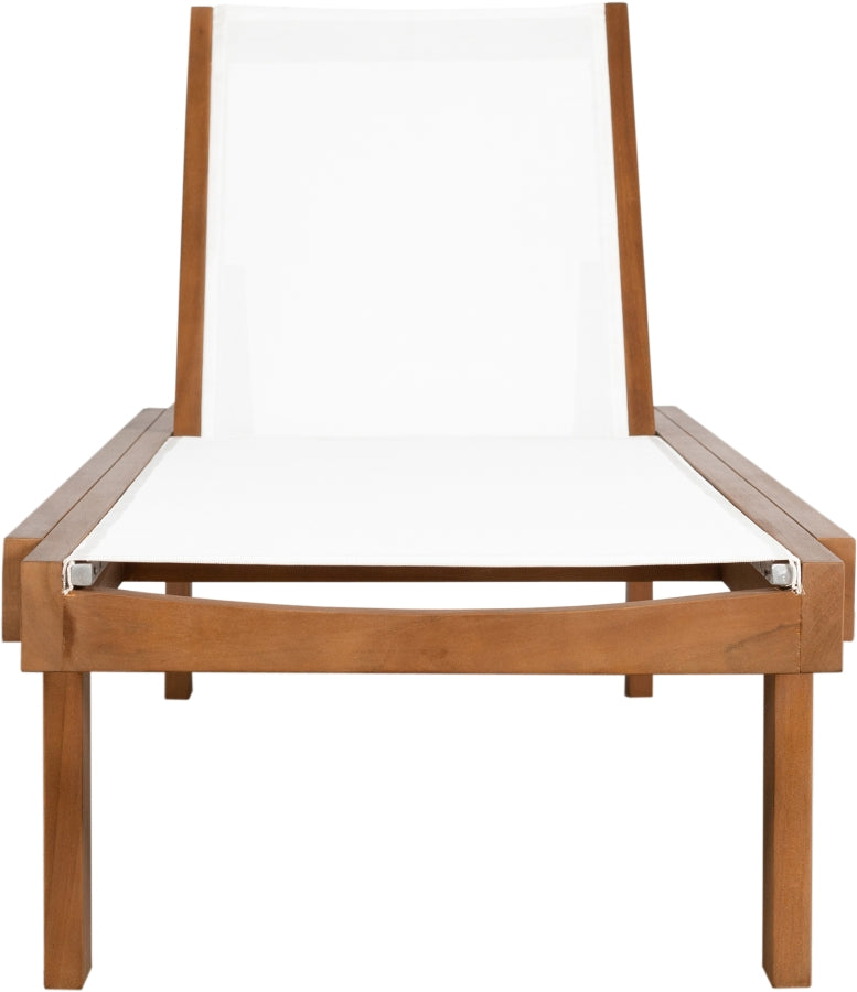 Tulum Water Resistant Mesh Fabric Outdoor Patio Chaise Lounge Chair