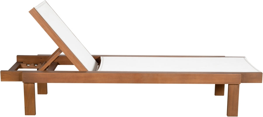 Tulum Water Resistant Mesh Fabric Outdoor Patio Chaise Lounge Chair