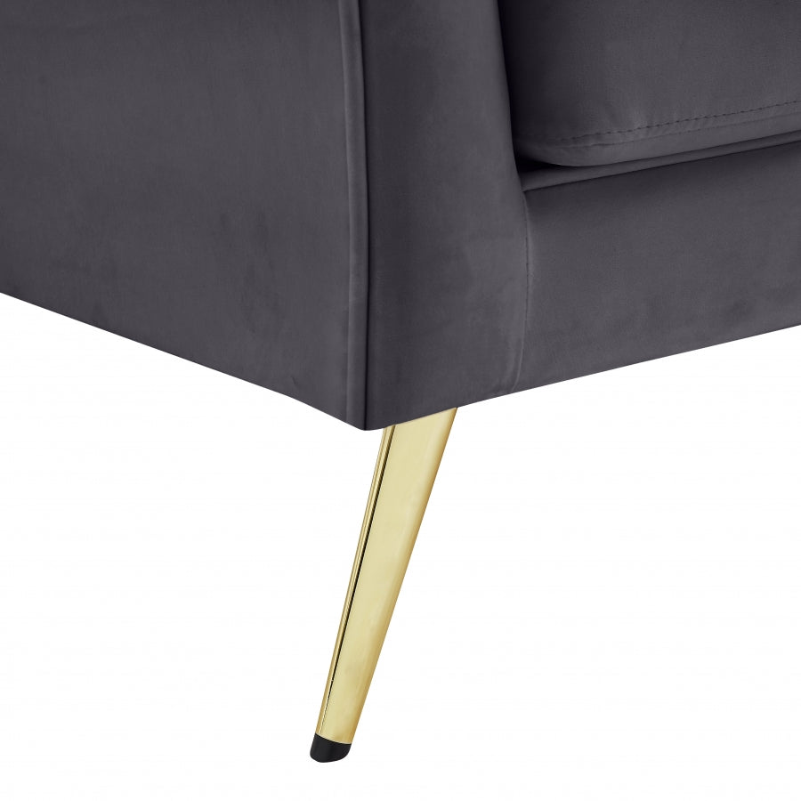 Fauteuil d'appoint rembourré en chenille Vivi