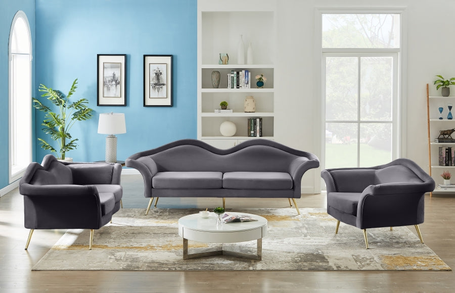 Fauteuil d'appoint rembourré en chenille Vivi